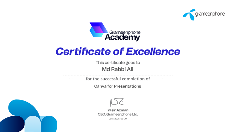 Canva for Presentations Certificate Banner